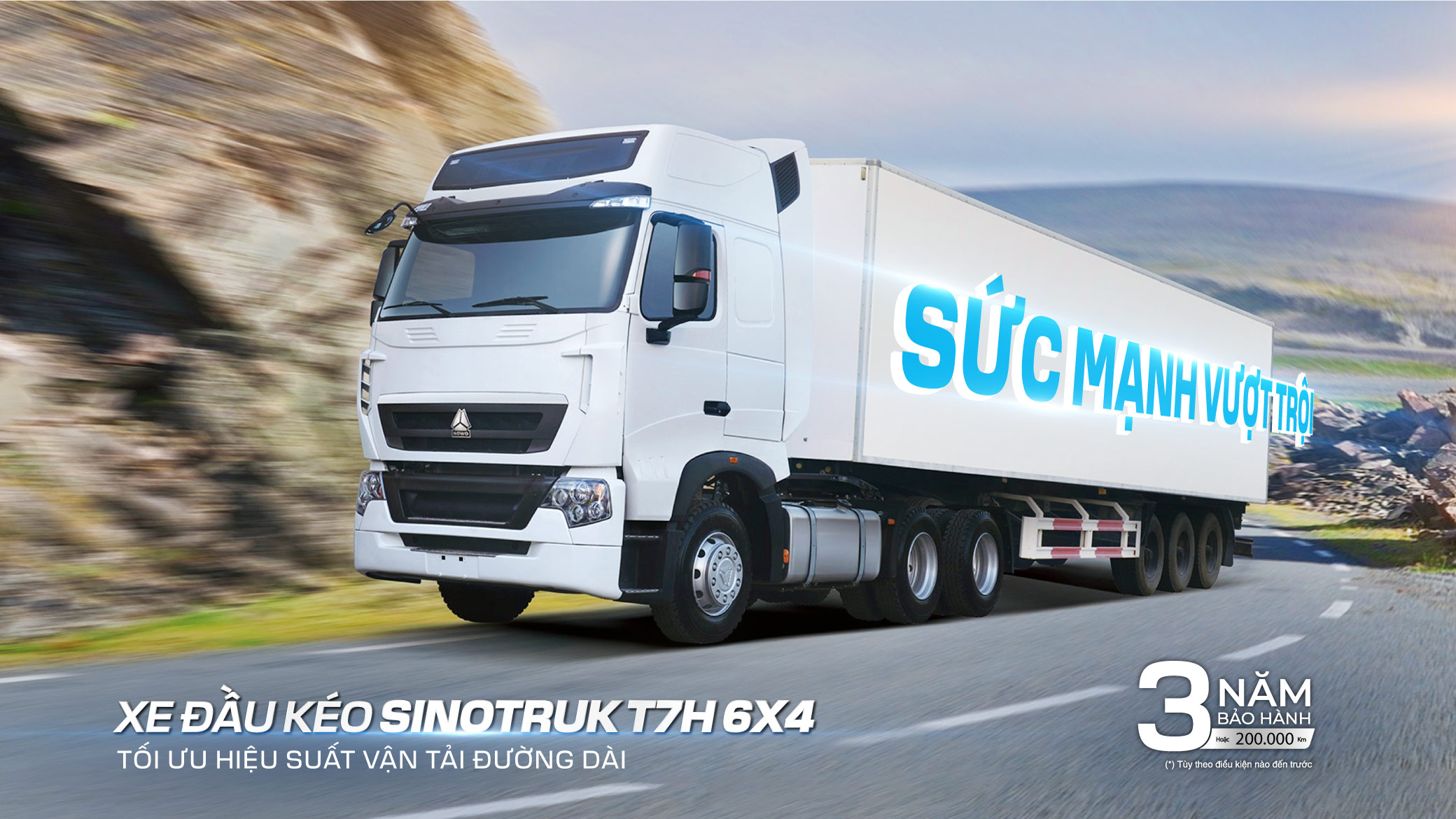 XE ĐẦU KÉO SINOTRUK T7H 6x4 HOÀN TOÀN MỚI: SỨC MẠNH VƯỢT TRỘI, TỐI ƯU HIỆU SUẤT VẬN TẢI ĐƯỜNG DÀI